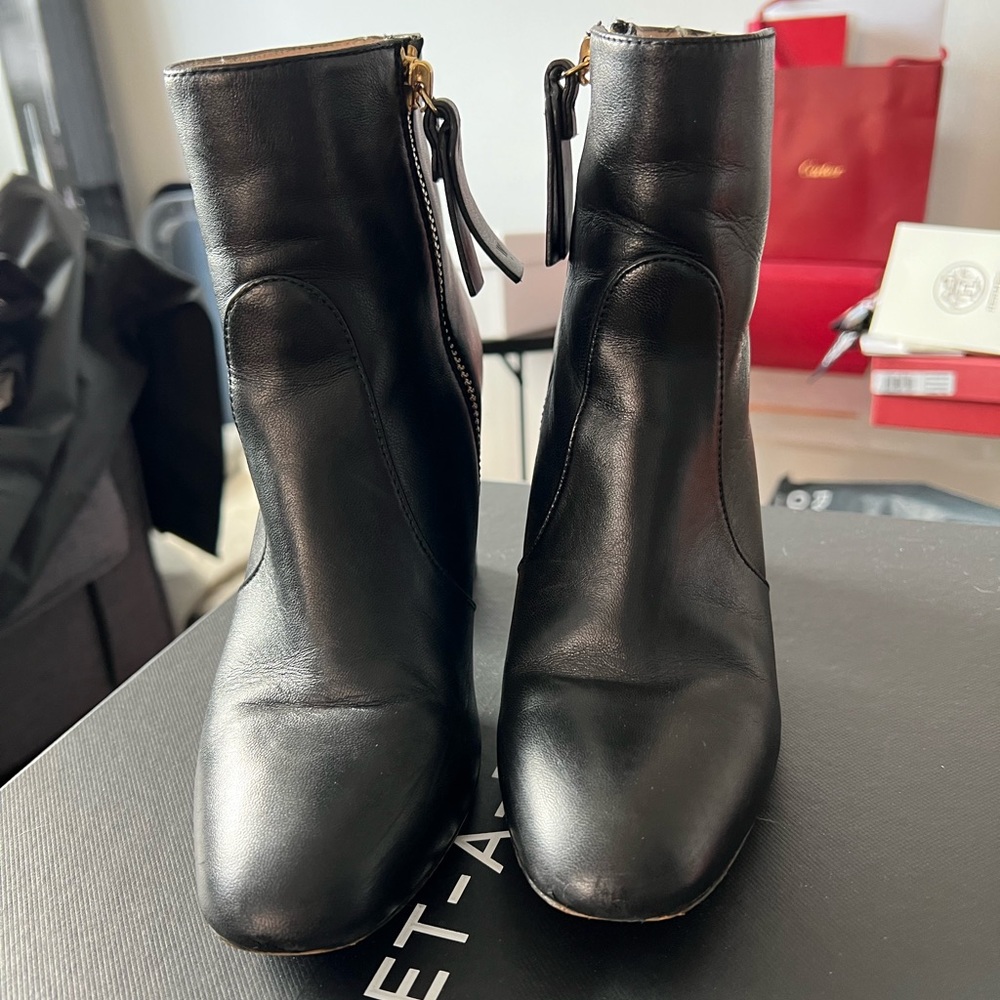 Stuart Weitzman Leather Boots, Size 7